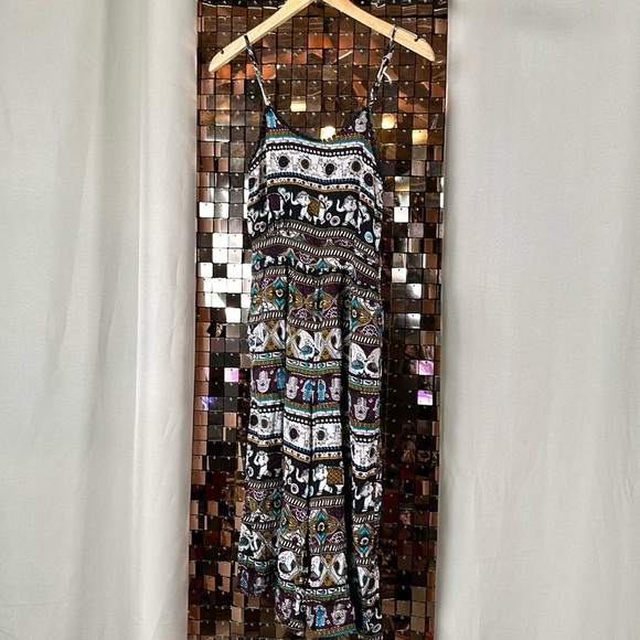 Bluenotes Multicolour Paisley Elephant Print Jumpsuit Size XS P2P 14-15” - Picture 4 of 12